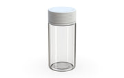180CC/6FL.OZ Spiral CR - Container With Inner Seal & Tamper - Clear Natural With Opaque White Lid - Copackr.com