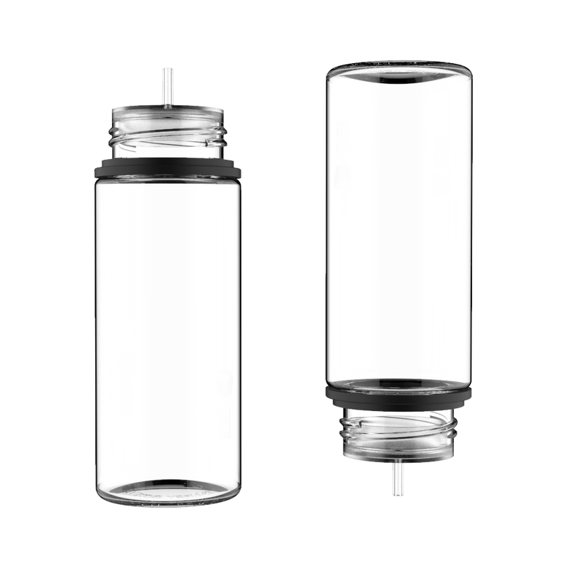 Chubby Gorilla - 120ML Unicorn Bottle - Clear Bottle / Black Cap - V3 - Copackr.com