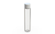 Spiral CR - Tube 115mm with Inner Seal & Tamper - Clear Natural (Transparent) with Opaque White Lid - Copackr.com