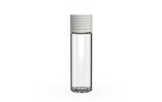 510 Cartridge Spiral CR Container Flat Top - Clear Natural With Opaque White Lid - Copackr.com