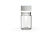 150CC/5OZ Spiral CR - Container With Inner Seal & Tamper - Clear Natural With Opaque White Lid - Copackr.com