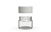 60CC/2FL.OZ Spiral CR - Container With Inner Seal & Tamper - Clear Natural With Opaque White Lid - Copackr.com