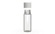 Spiral CR - Tube 65mm with Inner Seal & Tamper - Clear Natural (Transparent) with Opaque White Lid - Copackr.com