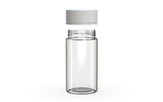 180CC/6FL.OZ Spiral CR - Container With Inner Seal & Tamper - Clear Natural With Opaque White Lid - Copackr.com