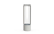 510 Cartridge Spiral CR Container Flat Top - Clear Natural With Opaque White Lid - Copackr.com