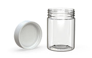 650CC/21.5FL.OZ Spiral CR - XL Container With Inner Seal & Tamper - Clear Natural With Opaque White Lid - Copackr.com