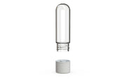 510 Cartridge Spiral CR Container Round Top - Clear Natural With Opaque White Lid - Copackr.com