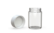 150CC/5OZ Spiral CR - Container With Inner Seal & Tamper - Clear Natural With Opaque White Lid - Copackr.com