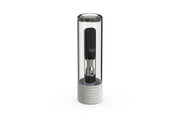 510 Cartridge Spiral CR Container Flat Top - Clear Natural With Opaque White Lid - Copackr.com