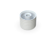510 Cartridge Spiral CR Container Round Top - Clear Natural With Opaque White Lid - Copackr.com