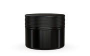 220CC/7.5FL.OZ Spiral CR - XL Container With Inner Seal & Tamper - Opaque Black With Opaque Black Lid - Copackr.com