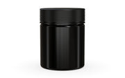 550CC/18.5FL.OZ Spiral CR - XL Container With Inner Seal & Tamper - Opaque Black With Opaque Black Lid - Copackr.com