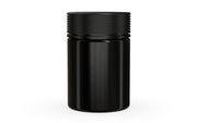 650CC/21.5FL.OZ Spiral CR - XL Container With Inner Seal & Tamper - Opaque Black Container With Opaque Black Lid - Copackr.com