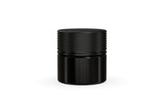 60CC/2FL.OZ Spiral CR - Container With Inner Seal & Tamper - Opaque Black With Opaque Black Lid - Copackr.com