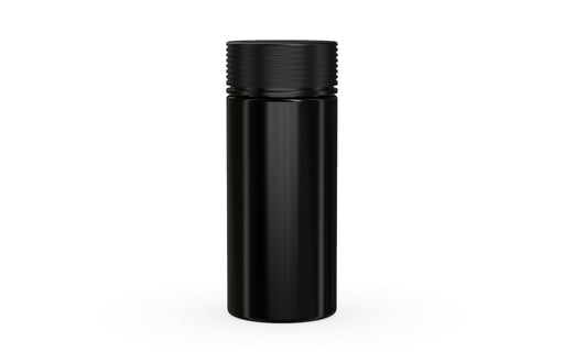 240CC/8FL.OZ Spiral CR - Container With Inner Seal & Tamper - Opaque Black With Opaque Black Lid - Copackr.com