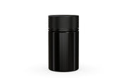 150CC/5OZ Spiral CR - Container With Inner Seal & Tamper - Opaque Black With Opaque Black Lid - Copackr.com