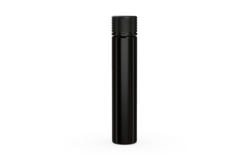 Spiral CR - Tube 115mm with Inner Seal & Tamper - Opaque Black with Opaque Black Lid - Copackr.com