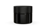 300CC/10FL.OZ Spiral CR - XL Container With Inner Seal & Tamper - Opaque Black With Opaque Black Lid - Copackr.com