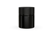 90CC/3FL.OZ Spiral CR - Container With Inner Seal & Tamper - Opaque Black With Opaque Black Lid - Copackr.com