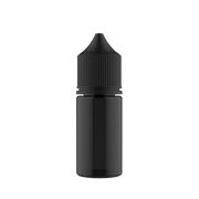 Chubby Gorilla Chubby Gorilla - 30ML Stubby Unicorn Bottle - Transparent Black Bottle / Black Cap - V3