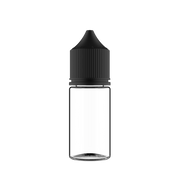 Chubby Gorilla Chubby Gorilla - 30ML Stubby Unicorn Bottle - Clear Bottle / Black Cap - V3