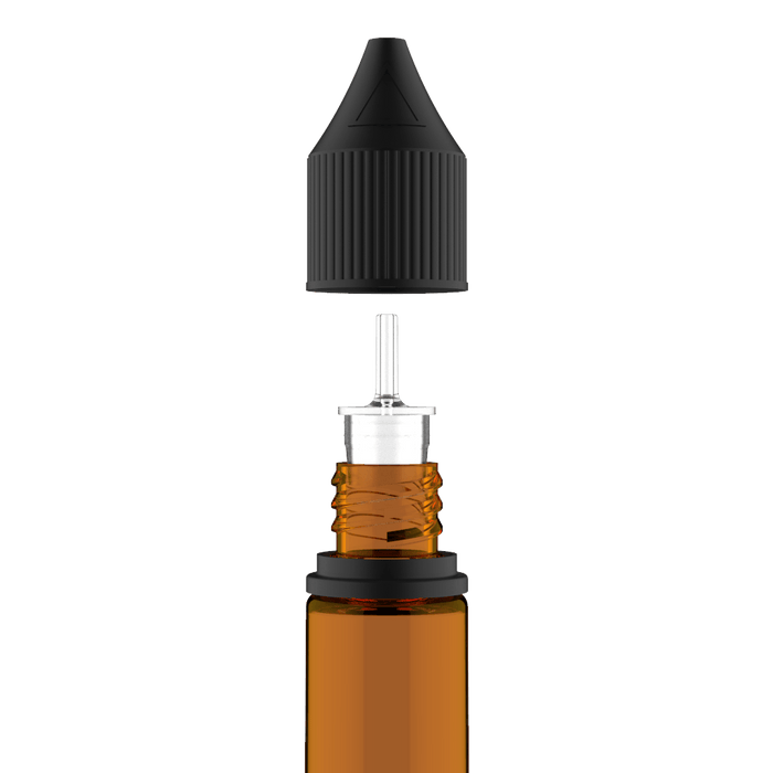 Chubby Gorilla - 15/16,5 ML Unicorn Bottle - Amber Bottle / Black Cap - Copackr.com