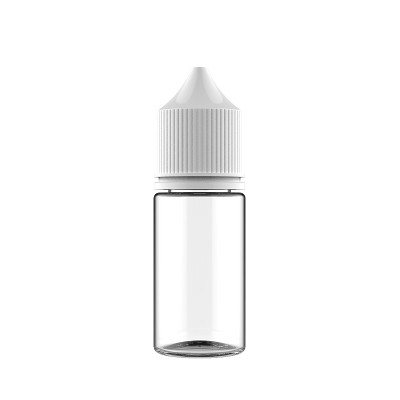 Chubby Gorilla - 30ML Stubby Unicorn Bottle - Clear Bottle / White Cap - V3 - Copackr.com