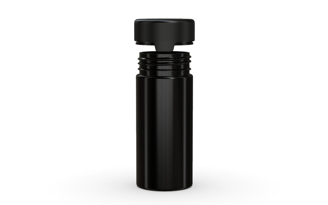 240CC/8FL.OZ/240ML Aviator CR - Contenant avec sceau intérieur et inviolabilité - Noir opaque avec couvercle noir opaque