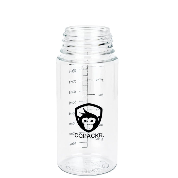 Copackr Chubby Gorilla V3 flacons compte-gouttes, flacons en plastique avec mesure pour huile, encre et/ou produits chimiques, parfaits pour le voyage, flacons de liquide, avec bouchon de sécurité pour les enfants, lot de 5 (100 ml)