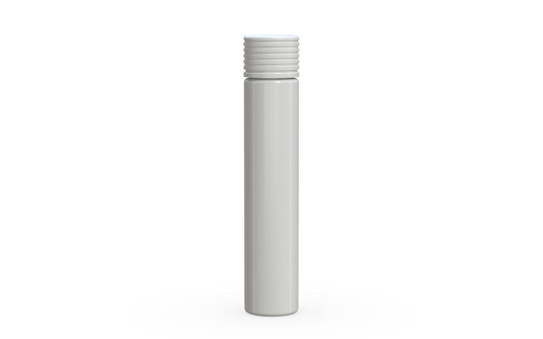 Spiral CR - Tube 115mm avec scellé intérieur et inviolabilité - blanc opaque avec couvercle blanc opaque