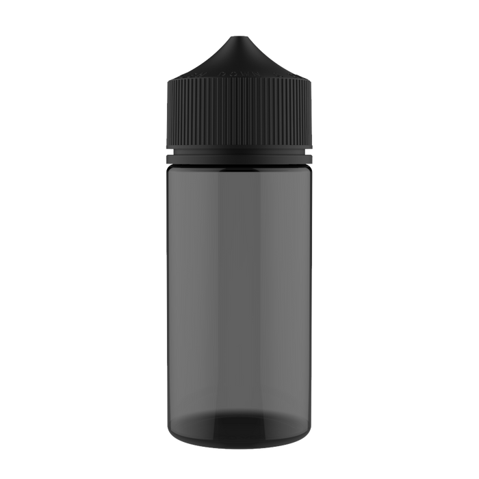 Chubby Gorilla - Bouteille 100ML Unicorn - Bouteille noire transparente / Bouchon noir - V3 - Copackr.com