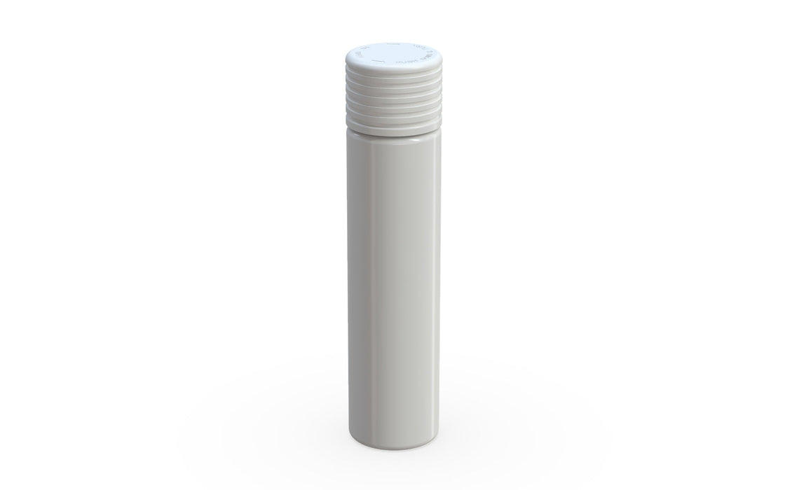 Spiral CR - Tubo da 95 mm con sigillo interno e tamper - bianco opaco con coperchio bianco opaco