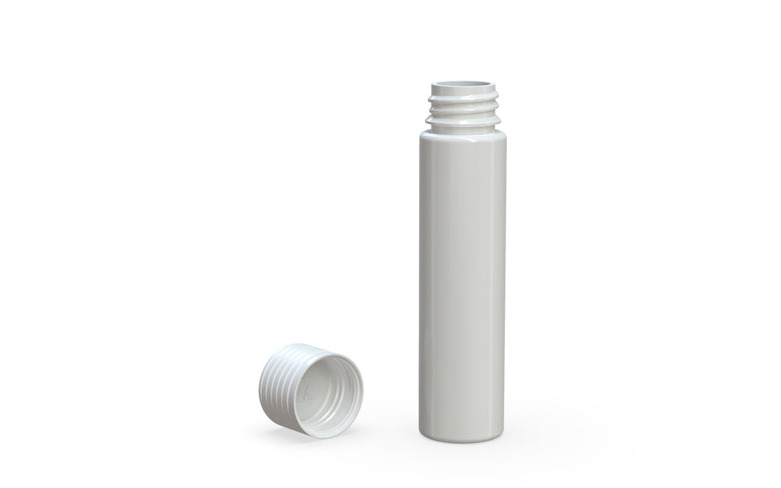 Spiral CR - Tubo da 95 mm con sigillo interno e tamper - bianco opaco con coperchio bianco opaco